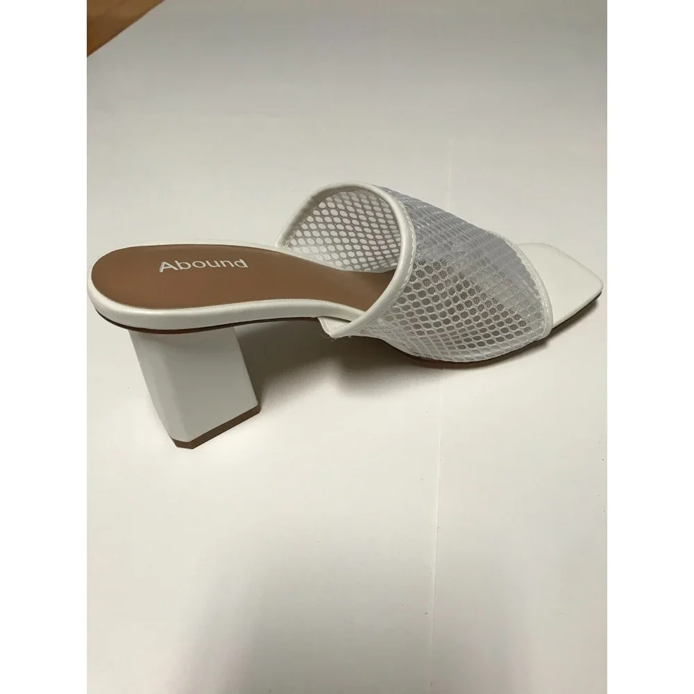 Abound‎ White Womens  Sandal Slip On Open Toe Size 9